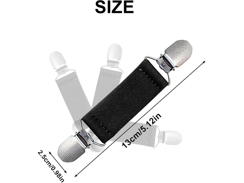  Crochets muraux noir)10 pièces cinch clip, attache gant élastique rétractable - clips de mitaine, pince à chandail vintage pour cardigan, écharpe, robe - enfant  - Conforama B