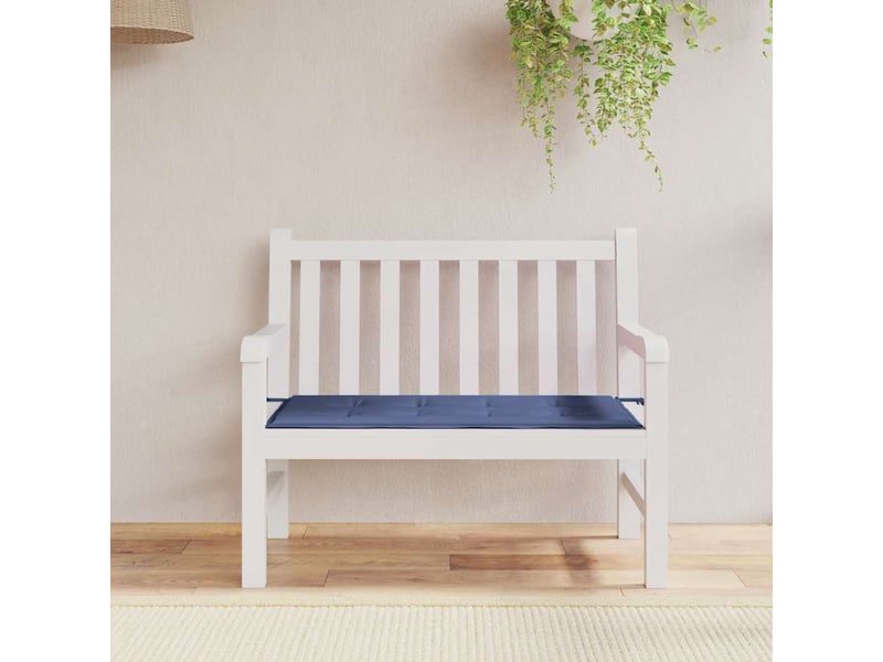  Coussin de banc de jardin, coussin d'assise bleu marine 120x50x3 cm tissu oxford cf52685  - Conforama B