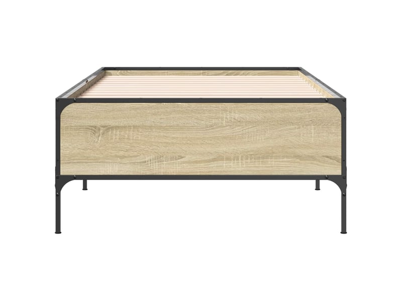  Lit simple- lit adulte -  cadre de lit chêne sonoma 80 x 200 cm bois d'ingénierie  - Conforama C