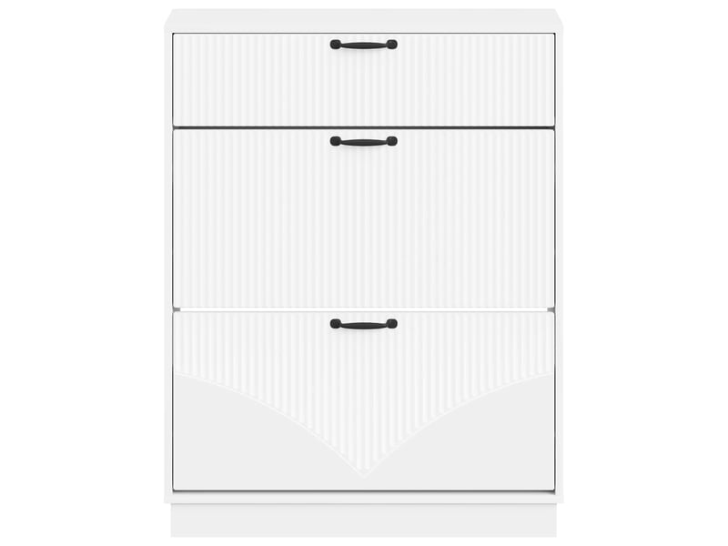  Meuble à chaussures, armoire à chaussures hoorn 78x24x100 cm bois d'ingénierie shl7234  - Conforama D