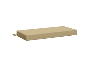 Coussin de banc, coussin d'assise, coussin de canapé soest 100 % polyester beige 80 x 40 x 8 cm cf53021