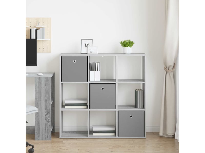  Buffet - bahut - meuble de rangement gris sonoma 102 x 31 x 99,5 cm  - Conforama D