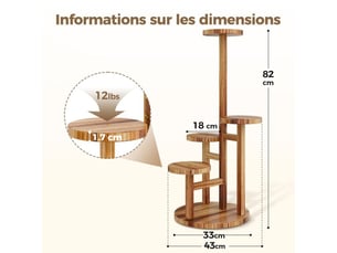 Etagère 43 cm coloris beige <strong></strong> <strong>402397_AAARS97112_6_DROPFR</strong>
