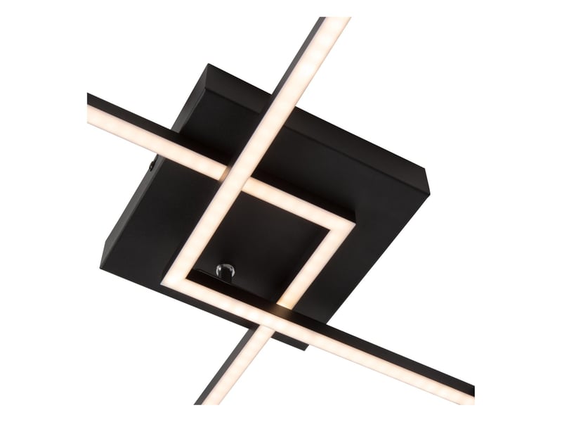 Plafonnier led cct 1x23w 2700k4000k 950 lm noir- lucide - arianne  - Conforama E