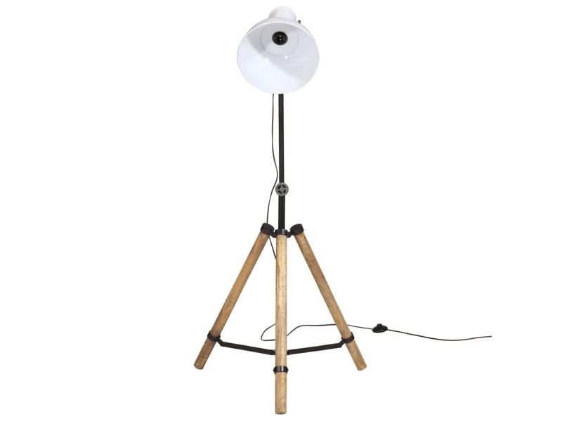  Lampadaire salon, lampe sur pied 25 w blanc 75x75x90-150 cm e27  - Conforama C
