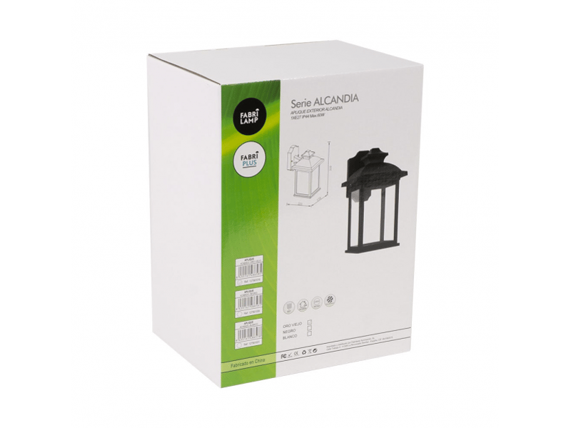  Applique extérieure classique fabrilamp alcandia or vieilli, 1 x e27, ip44, 31 x 17 x 22,3 cm 127561016 - Conforama C