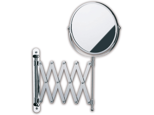 Miroir cosmétique mural, grossissant 5x, gris