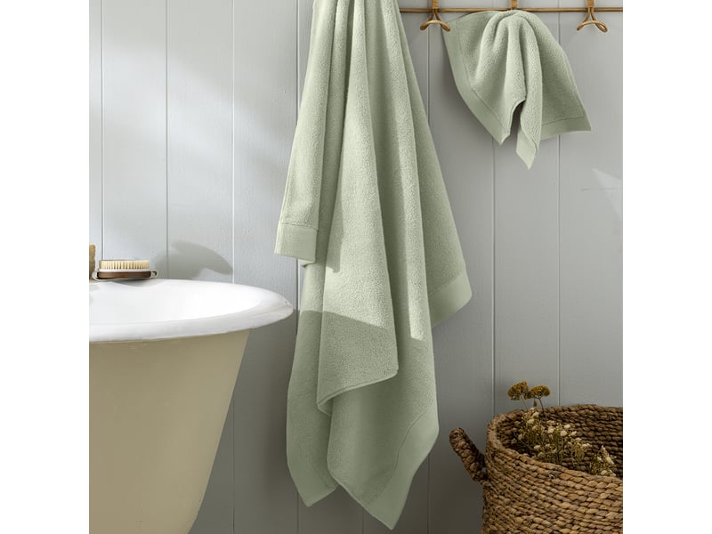 Drap de bain softy 100 x 150 cm éponge zero twist 100% coton peigné 600 gm² amande CP-DDBAINSOFTY-AMANDE - Conforama B