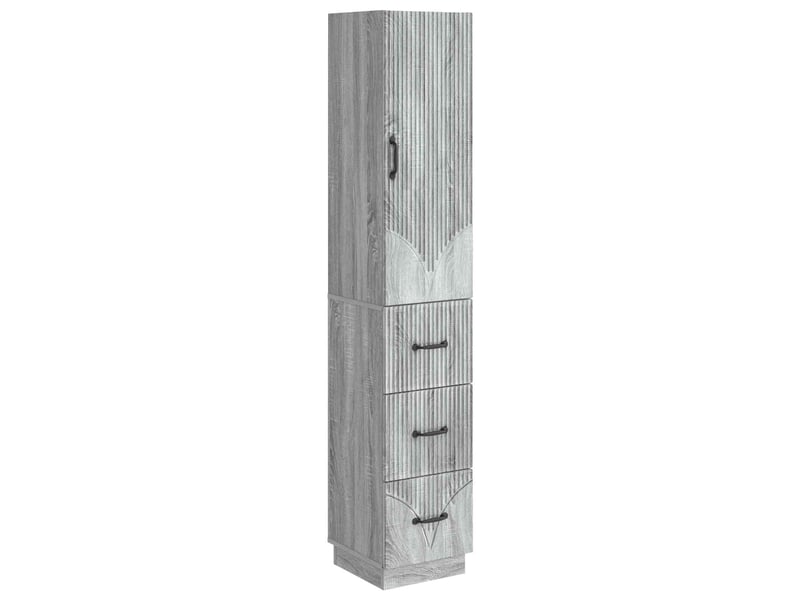Ensemble de meubles 2 pcs, rangement de salon 33 x 34,5 x 87 cm bois d'ingénierie shl4112 - Conforama A