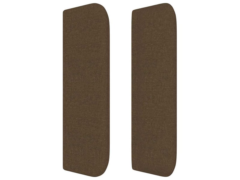  Tête de lit, décoration murale avec oreilles marron foncé 203x16x7888 cm tissu shl66658  - Conforama D