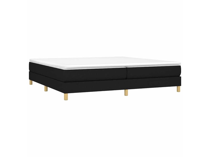  Lit double- lit adulte -  cadre de lit à lattes noir 200x200 cm tissu  - Conforama B