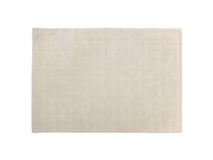 Sacha - tapis rectangulaire 300x400cm en laine bouclée couleur blanc