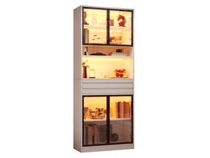 Vitrine coloris blanc <strong>WISHDOR</strong> <strong></strong> - 80 cmx200 cm