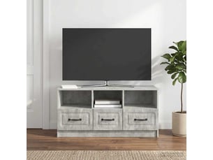 Meuble tv coloris gris 102 cm <strong></strong>  <strong></strong>