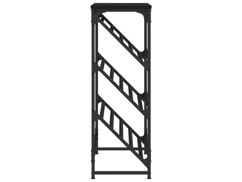  Meuble à chaussures, étagère à chaussures noir 90x30x85 cm bois d'ingénierie  - Conforama E
