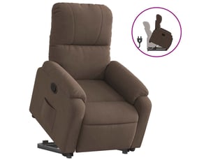 Fauteuil fixe  <strong></strong> Tissu marron