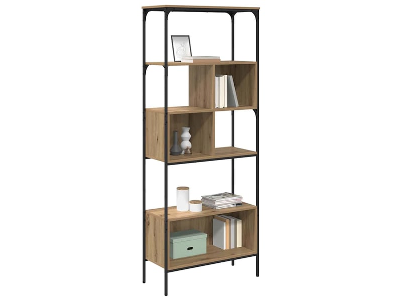  Bibliothèque 7 niveaux, armoire à livres 76 x 33 x 188,5 cm bois d'ingénierie shl443  - Conforama C