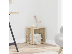 Table d'appoint, table basse chêne sonoma 33x33x34,5 cm aggloméré