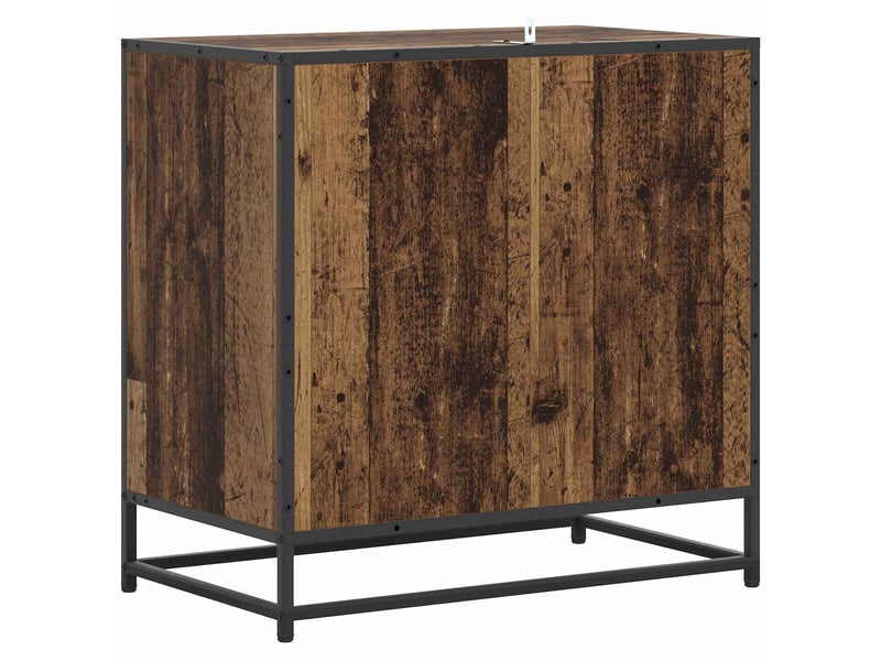  Armoire à tiroirs, commode 3-tiroir bois ancien 70x41x70 cm  - Conforama E