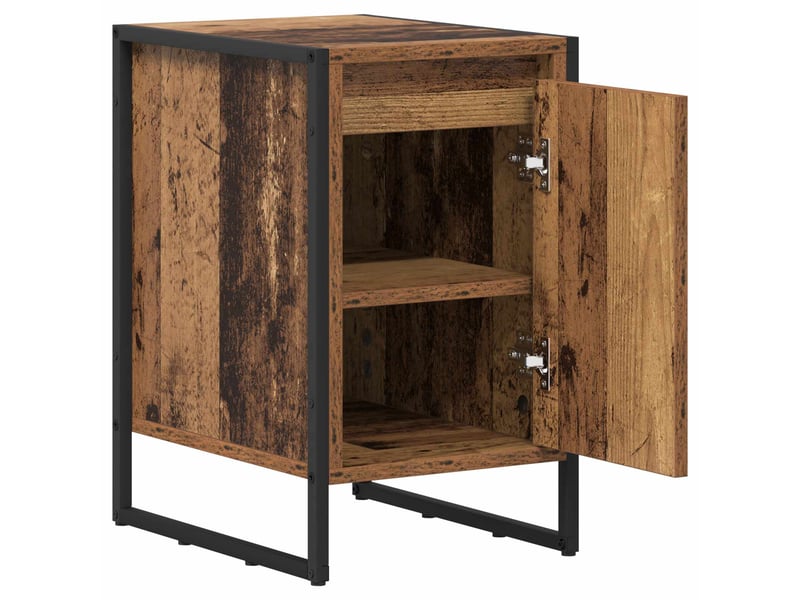  Table de chevet - cabinet de chevet - table de nuit bois ancien 39,5 x 30 x 50 cm bois d'ingénierie  - Conforama D