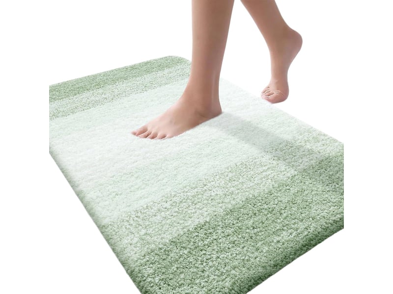  Tapis de bain en microfibre - 24 x 36 pouces - vert sauge  - Conforama A