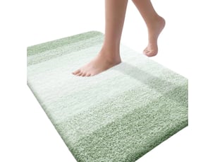 Tapis de bain en microfibre - 24 x 36 pouces - vert sauge