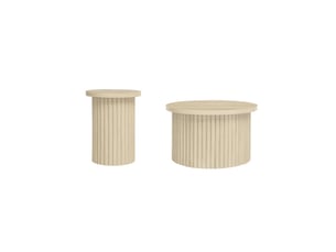 Table basse rond(e) coloris naturel <strong>ATELIER CONFORTIEL</strong> <strong></strong> - 68.7 cmx68.7 cm