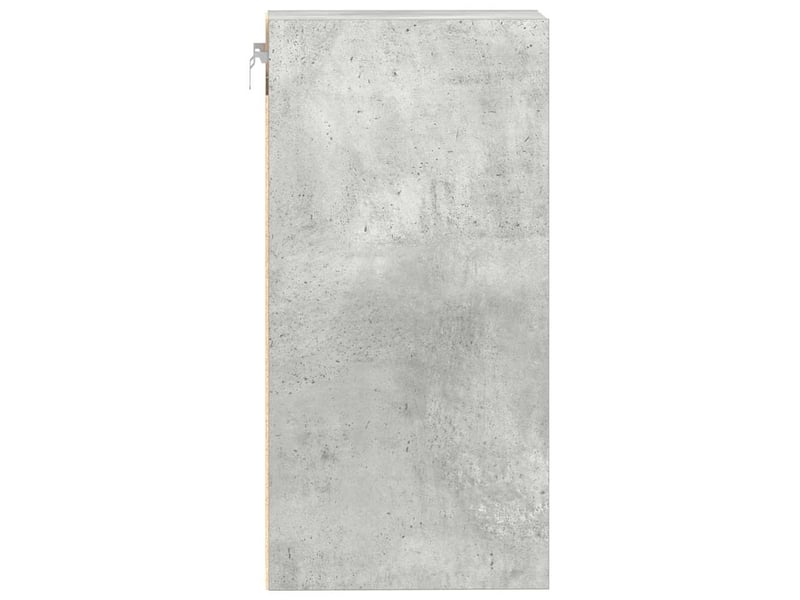 Meuble de rangement cuisine, armoire suspendue gris béton 40x29,5x60cm bois d'ingénierie - Conforama E