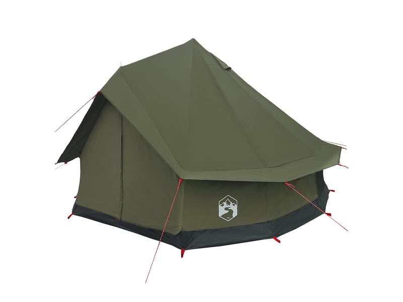  Tente de camping, tente familiale 8 personne vert armée polycoton  - Conforama C