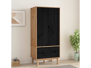 Armoire     <strong></strong> <strong></strong> coloris noir largeur 76.5 cm