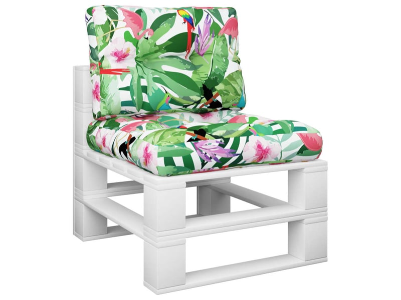  Lot de 2 coussins de palette, coussins de canapé multicolore tissu cf59577  - Conforama A
