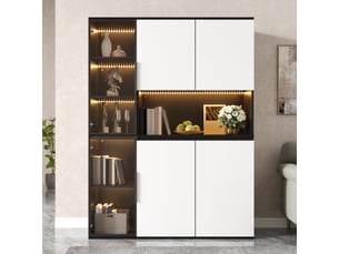 Vitrine coloris noir OSUPNESSEE - 120 cmx160 cm