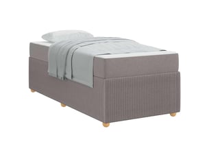Lit simple 80x200 cm coloris taupe