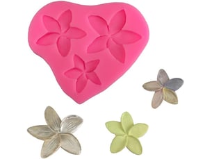 Plumeria fleur fondant fondant silicone moule de décoration outils de décoration fleur fleur polymère moules de bonbons au chocolat en argile polymère
