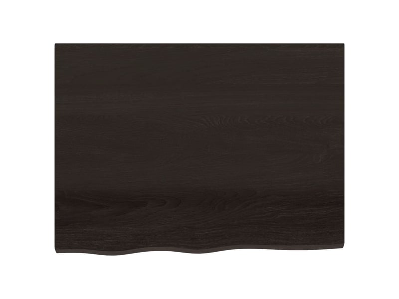  Comptoir de salle de bain, plan de travail marron foncé bois massif traité cf65865  - Conforama D