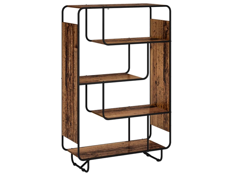  Buffet haut, buffet de rangement bois ancien 93.5x37.5x144 cm bois d'ingénierie  - Conforama A