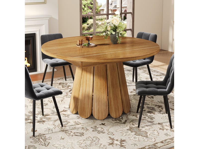 Table à manger extensible 118–158 cm, marron Fay Lum - Conforama B