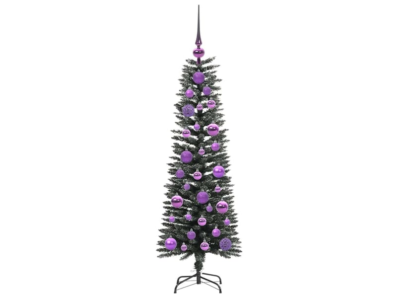 Sapin de noël - arbre de noël artificiel vert 120 cm pvc, plastique et acier - Conforama D