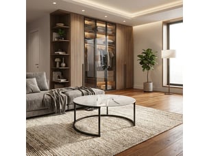 Table basse rond(e) coloris multicolore <strong>AHD AMAZING HOME DESIGN</strong> <strong></strong>
