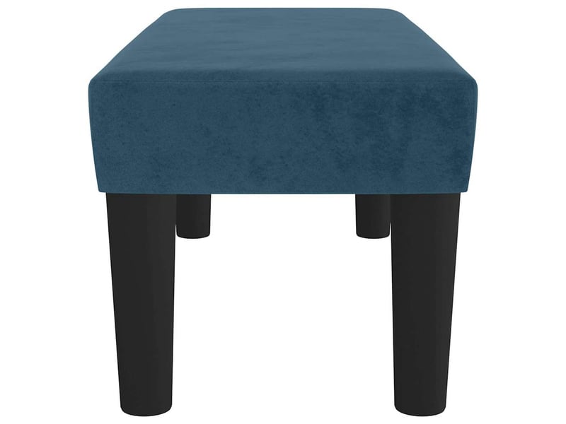 Banc, canapé 2 places bleu foncé 70x30x30 cm velours  - Conforama D
