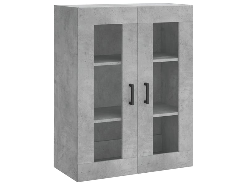  Buffet haut - bahut - meuble de rangement gris béton 69,5x34x180 cm bois d'ingénierie  - Conforama E