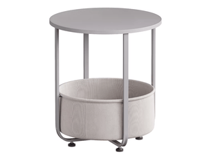 Table basse rond(e) coloris gris BEAUNIV - 45 cmx45 cm