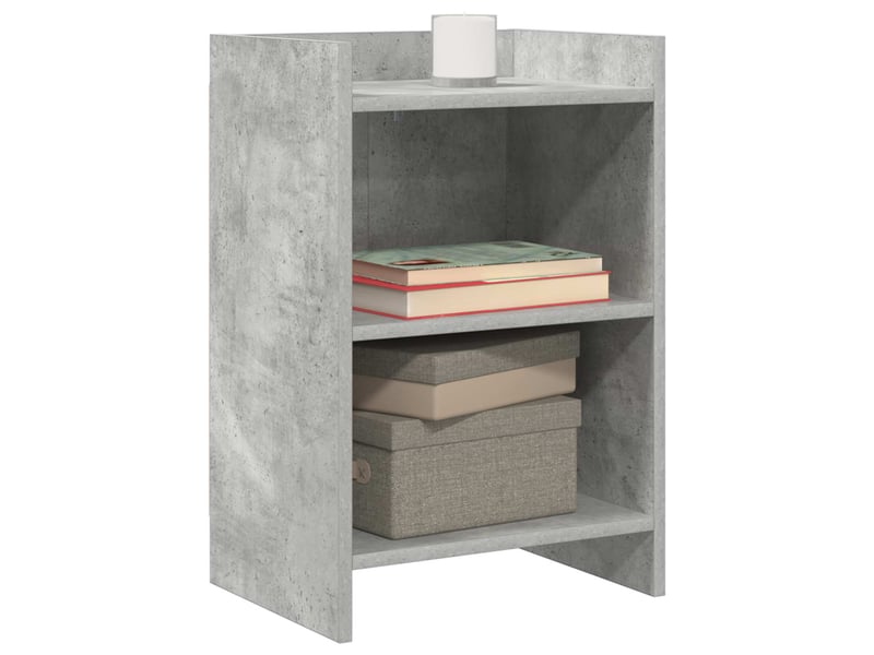  Tables de chevet - cabinet de chevet - table de nuit gris béton 40 x 30 x 60 cm bois d'ingénierie  - Conforama B