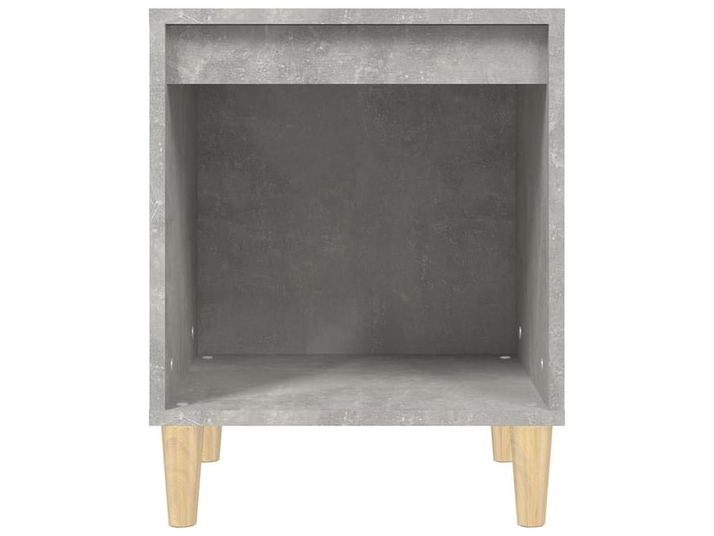  Lot de 2 tables de chevet - cabinet de chevet - table de nuit gris béton 40x35x50 cm  - Conforama E