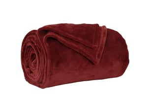 Plaid canapé bordeaux 130x150 cm 0.51 kg polaire