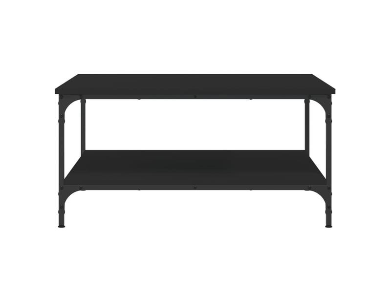  Table de chevet - table basse noir 80x80x40 cm bois d'ingénierie  - Conforama C