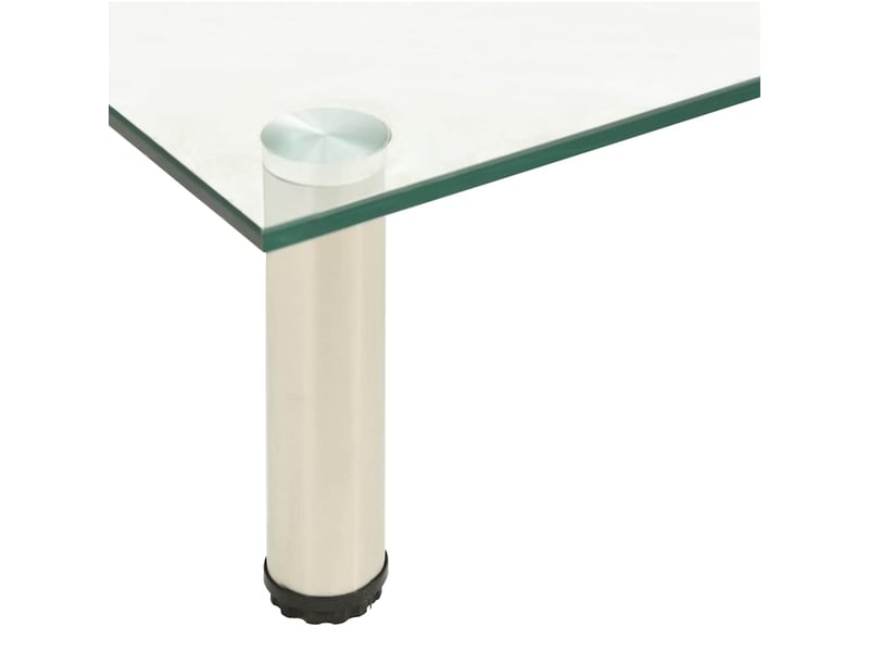  Meuble tv moderne, banc tv transparent 60x35x17 cm verre trempé  - Conforama D