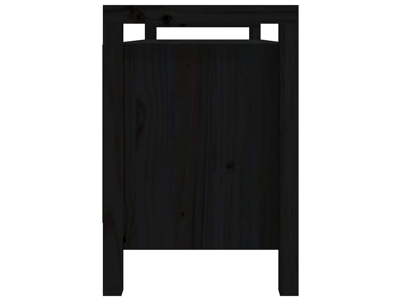  Banc d'entrée, banc interieur noir 110x40x60 cm bois de pin massif  - Conforama D
