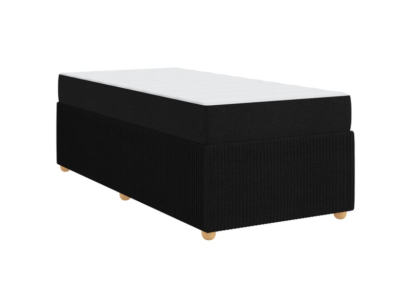  Lit simple- lit adulte -  cadre de lit noir 90 x 200 cm tissu  - Conforama C
