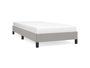 Lit simple 90x190 cm    coloris gris